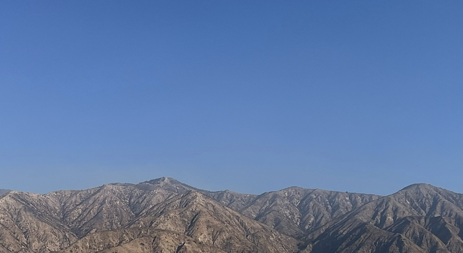 San Gabriel Mountains after Eaton Fire